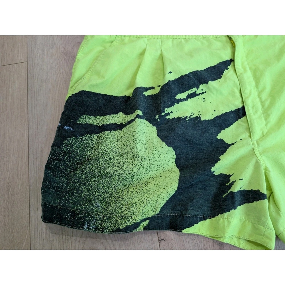 Nike Challenge Court Andre Agassi Shorts Vintage 90's Sz X-Large Rare Neon Volt - Picture 3 of 16